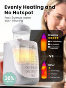 GROWNSY Nutri Bottle Warmer with Innovative Auto-Lift Feature, 10-in-1 Fast Baby Bottle Warmer with Night Light, Retain Nutrients Milk Warmer for Breastmilk&Formula by TinyTreasures Baby Boutique