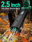 KIMO Leaf Blower Cordless with Battery and Charger, 2 Pack Batteries, Extension Tube, 20000 RPM Variable Speed, Lightweight Cordless Leaf Blower, Battery Operated Leaf Blowers for Lawn Care and Patio by GreenHaven Gardens