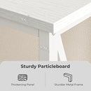 SUPERJARE 70 Inch Console Table with Outlets and USB-C Port, Extra Long Behind Couch Sofa Table with X-Shaped Design, Narrow for Entryway, Living Room, Metal Frame, Wooden Top, White by CozyNest Decor
