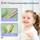 EASICUTI Soft Toddler Toothbrushes, Efficient 3 Sided Toothbrush, Baby Toothbrush 12 Months and up, Infant Toothbrush, Toddler Training Tooth brush for Ages 1-8 Years, Cleans All Sides-4 Pack (Patent) by TinyTreasures Baby Boutique