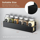 4 Pack Magnetic Spice Rack with 24 Spice Jars, Spice Labels, Chalk Marker and Funnel Set, Magnetic Spice Organizer Shelf for Refrigerator, Microwave, Seasoning Organizer for Kitchen by CozyNest Decor