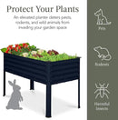 Best Choice Products 48x24x30in Galvanized Raised Garden Bed, Metal Elevated Planter Box, Vegetable Garden for Backyard, Patio, Balcony - Navy Blue by GreenHaven Gardens
