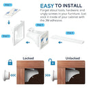 Magnetic Safety Lock Kit 24 Locks + 6 Keys, 3M Adhesive Easy Installation, Baby Proofing Magnetic Locks for Cabinets and Drawers by TinyTreasures Baby Boutique