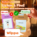 Talking Flash Cards for Kids - German Bilingual English Flashcard for Toddlers 3-12, Test Mode, 510 Sight Words, Audible Pocket Speech, Sensory Toys for Autism, Boys Girls Gifts (German) by TinyTreasures Baby Boutique