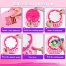 Arts and Crafts for Kids Ages 4-8,Paint Spin Art Machine Kit,Art Craft Set for 6-9 Year Old,Cool Painting Spinner Toys Kits Set,Art Supplies Birthday Gifts for Boy Girl Ages 6 7 8 9 10 11 12 Pink by TinyTreasures Baby Boutique