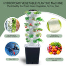 Hydroponics Tower Indoor Growing System Vertical Garden Planter Indoor Smart Garden Kit with Pump and Movable Water Tank Vegetable Plant Gift for Gardening Lover (30-Plants) by GreenHaven Gardens