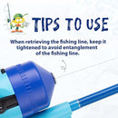 Kids Fishing Pole, Telescopic Fishing Rod, Toddler Collapsible Fishing Rod and Reel Combo with Tackle Box, Fishing Line, Bobber, and Soft Lures for Boy, Girl, Youth, Beginner, Over 4 Years Old by TinyTreasures Baby Boutique