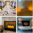 Aignis 24pcs Flameless LED Candles Battery Operated with 10-Key Remote Timer, Outdoor Waterproof Electric Lights, Warm Flickering Glow for Cozy Home/Wedding/Holiday Décor (D2.2'' x H4''/5''/6''/7'') by CozyNest Decor