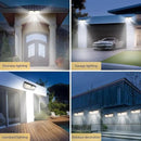 Solar Lights Outdoor, 4000LM 380 LEDs Solar Motion Lights Outdoor Waterproof, 3 Modes 270° Wide Angle Security Light for Stairways/Front Door/Garage/Deck（4 Pack） by GreenHaven Gardens
