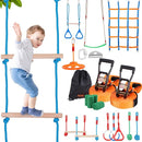VEVOR Ninja Warrior Obstacle Course for Kids, 2 x 50 ft Weatherproof Slacklines, 500lbs Weight Capacity Monkey Line, Outdoor Playset Equipment, Backyard Toys Training Equipment Set with 12 Obstacles by TinyTreasures Baby Boutique