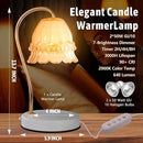 GEEZO Fragrance Candle Warmer Lamp，Electric Candle Warmer with Timer & Dimmer，Mom Christmas Birthday Gifts for Women, House Warming Gifts New Home Bedroom Decor by CozyNest Decor