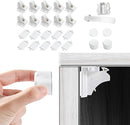 Vmaisi Adhesive Magnetic Locks for Cabinets & Drawers (10 Locks and 2 Keys) by TinyTreasures Baby Boutique
