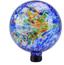 VCUTEKA Gazing Ball, Glass Gazing Globe Decorative Glass Gazing Globe/Ball/Sphere Lawn Ornament for Gardens, 10-Inch, Blue Swirl by CozyNest Decor