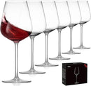 JBHO Hand Blown Bordeaux Wine Glasses - Set of 6-18 Ounce - Great Gift Packaging - Red Wine Glasses Lead-Free Premium Crystal Clear Glass by CozyNest Decor