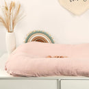 Hooyax Baby Lounger Cover 2 Pack - 100% Muslin Cotton Newborn Lounger Pillow Covers Only, Soft Breathable Infant Lounger Cover with Reinforced Stitching, Fits Most Standard Baby Loungers (Pink Wheat) by TinyTreasures Baby Boutique