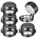 5pcs Stove Knob Cover: 3.5in Child Proofing Cover Knob Easy Install for Kitchen Stove Locks Door Child Proof Clear Plastic Black by TinyTreasures Baby Boutique