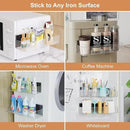 Magnetic Spice Rack for Refrigerator, Kitchen Organizer and Storage Shelf, Clear(2 Pack) by CozyNest Decor