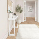 Plank+Beam Solid Wood Console Table, 36 Inch, Sofa Table, Narrow Entryway Table for Hallway, Behind The Couch, Living Room, Foyer, Easy Assembly, White by CozyNest Decor