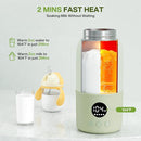 Portable Bottle Warmer for Travel, 2-Min Fast Heating Baby Bottle Warmer,12.8oz Formula Container to Go for Breastmilk, Formula Dispenser with Long-Lasting Keep Warm Function by TinyTreasures Baby Boutique