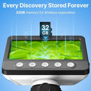 Coin Microscope for Error Coins, 4.3 inches 1080P LCD Digital Microscope, 50x-1000x Magnifier with 8 Adjustable LED Lights, PC View, Compatible with MacOS Windows for Adults Kids by TinyTreasures Baby Boutique