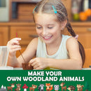 CiyvoLyeen Woodland Animals Craft Kit Kids DIY Crafting and Sewing Set Woodland Animals Felt Plushie for Girls and Boys Educational Beginners Sewing Set Sewing Kits for Kids Age 8 9 10 11 12 by TinyTreasures Baby Boutique