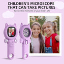 Kids Microscope–500X Digital Pocket Handheld Microscope with Dual Cameras, Autofocus & 32GB Card STEM Educational Toy & Christmas Birthday Gift for Boys & Girls Ages 3 4 5 6 7 8 9 10(Pink) by TinyTreasures Baby Boutique