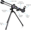 ArtCreativity Telescope for Starters - Includes Tripod Stand and 20x, 30x, 40x Eyepieces - Expensive Birthday Gifts for Kids Ages 3+ by TinyTreasures Baby Boutique