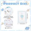 Boy Watercolor Milestone Cards - My First Monthly Milestone Cards,Blue Boy 12 Monthly Newborn Photos(Cards-1) by TinyTreasures Baby Boutique