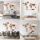 HYPERI Multilayered 3D Wooden World Map Wall Decor, Wood Art Wall Decor, Mapa Mundi Para Pared, World Maps and Push Pins, Valentine's Day Gifts For Dad, Mom, Boss, Husband, Wife (Medium) by CozyNest Decor