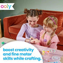 Ooly Creatibles Air Dry Clay Jewelry Kit for Kids, DIY Art Jewelry Making Kit with 6 Clay Colors, Beads, Shaping Tool, and Elastic Yarn, Non-Toxic Summer Crafts for Kids Ages 6 and Up by TinyTreasures Baby Boutique