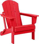 Westin Outdoors Laguna WO Home Outdoor Adirondack Folding Chair Lounger Seat Traditional Retro Home Furniture for Beach, Balcony, Backyard, Lawn, Patio, Pool, Deck, Garden (Red) by GreenHaven Gardens