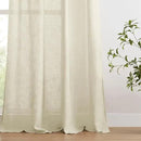 Joydeco Linen Curtains 96 inches Long 2 Panels Set,Light Filtering Curtains for Living Room Bedroom, Window Long Drapes with Rod Pockets Back Tab (W52 x L96 Inch, Natural) by CozyNest Decor