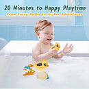 TKY Big-Eye Duck Baby Bath Thermometer - Digital Water & Room Temp Monitor with LED Alerts, Floating Bath Safety Essential for Newborns, Infants, Toddlers (Rechargeable, IP67 Waterproof) by TinyTreasures Baby Boutique