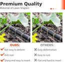 Landscape Staples, Galvanized Garden Stakes, Plant Cover Staples, 10 Pack 6 Inch 11 Gauge Garden Staples, Anti-Rust Ground Sod Pins Lawn Yard Stakes for Securing Weed Fabric Irrigation Tubing by GreenHaven Gardens