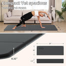 Foldable Yoga Mat Extra Thick 0.32 Inches Eco-Friendly POE Material, Non-Slip Design Fitness Mats, Multi-Purpose Workout Mats For Studio or Home Use (70 x 24 x 0.32 inches） by TinyTreasures Baby Boutique