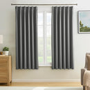 KEQIAOSUOCAI Grey Block Out Curtains for Bedroom, Sound Reducing Solid Window Treatment for Cafe/Kitchen/Night Shift,Blackout Curtain Panels with Pinch Pleat,W40 x L45, Set of 2 by TinyTreasures Baby Boutique