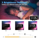Digital Clock Large Display, LED Alarm Electric Clocks Mirror Surface for Makeup with Diming Mode, 3 Levels Brightness, Dual USB Ports Modern Decoration for Home Bedroom Decor-Black by CozyNest Decor