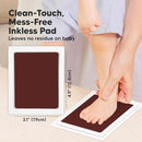 4-Pack Inkless Baby Hand and Footprint Kit - Mess Free Ink Pad for Newborn Keepsake, Dog Nose & Paw Print Kit, Clean Touch Ink Pad for Baby Hand & Footprints, Ideal New Mom Gifts (Auburn, L) by TinyTreasures Baby Boutique