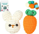 Utook Crochet Kit for Beginners, Crochet Animal Kit,Crochet Kits for Beginners Adults and Children, with Instructional Videos and Paper Tutorials, Handmade Crafts, Holiday Gifts (Rabbit) by TinyTreasures Baby Boutique