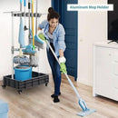 Broom And Mop Holder Put Wet Mops Movable Floor-Mounted Mop Rack Floor Standing Cleaning Tool Cart Storage For Garden Garage Schools, Hospitals, Factories, Hotels,Property Companies (12racks) by CozyNest Decor