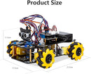 Smart Robot Car Kit Compatible with Arduino, Robotics for Kids Ages 8-12 12-16, Electronic Programming Project/STEM Science Kits Coding Gifts for Adults and Youths by TinyTreasures Baby Boutique