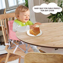 Portable Booster Seat, Toddler Baby Seat with Tray for Dining Table Compact Floor Chair for Camping Lawn Beach Babies Travel 6-36 Months by TinyTreasures Baby Boutique
