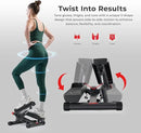 Sunny Health & Fitness Mini Stepper for Exercise at Home, Stair Step Workout Machine with Resistance Band and Over 300lb Weight Capacity, Optional Twist Motion and Free SunnyFit App Connection by CozyNest Decor