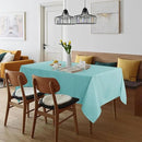 sancua Rectangle Tablecloth - 60 x 84 Inch - Stain and Wrinkle Resistant Washable Spring Table Cloth, Decorative Fabric Table Cover for Dining Tables, Buffet Parties and Camping, Turquoise by CozyNest Decor