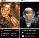 DAMAING Outdoor String Lights 150 FT Patio Lights String with 75 Dimmable ST38 Plastic LED Bulbs,Vintage Shatterproof Edison String Lights Waterproof for Bistro Balcony Backyard and Gazobos. by GreenHaven Gardens
