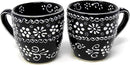 Encantada Handmade Hand-Painted Authentic Mexican Pottery Mugs (1-Pack, Ink) by CozyNest Decor