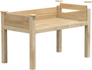 Greenes Fence Original Cedar Elevated Garden Bed, 24" W x 48" L x 31" H - Made in USA with North American Cedar by GreenHaven Gardens