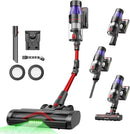 Ultenic Cordless Vacuum Cleaner, 550W/50Kpa, 60Mins Runtime, 180°Bendable Wand, Anti-Tangle Brush, Stick Vacuum Cordless with Charging Dock, Handheld Vacuum for Pet Hair/Carpet/Floor/Car, U16 Flex by CozyNest Decor
