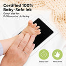 2-Pack Inkless Baby Hand and Footprint Kit - Mess Free Ink Pad for Newborn Keepsake, Dog Nose & Paw Print Kit, Clean Touch Ink Pad for Baby Hand & Footprints, Ideal New Mom Gifts (Jet Black, L) by TinyTreasures Baby Boutique