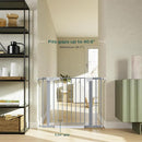 Cumbor 29.7"-40.6" Baby Gate for Stairs, Mom's Choice Awards Winner-Dog Gates for Doorways, Pressure Mounted Auto-Close Pet Gates for Dogs Indoor, Safety Child Gate with Easy Walk Thru Door, Gray by TinyTreasures Baby Boutique